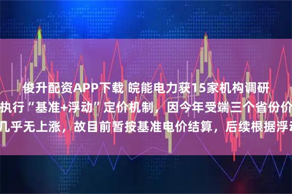 俊升配资APP下载 皖能电力获15家机构调研：吉泉配套煤电的电价执行“基准+浮动”定价机制，因今年受端三个省份价格几乎无上涨，故目前暂按基准电价结算，后续根据浮动部分进行清算（附调研问答）